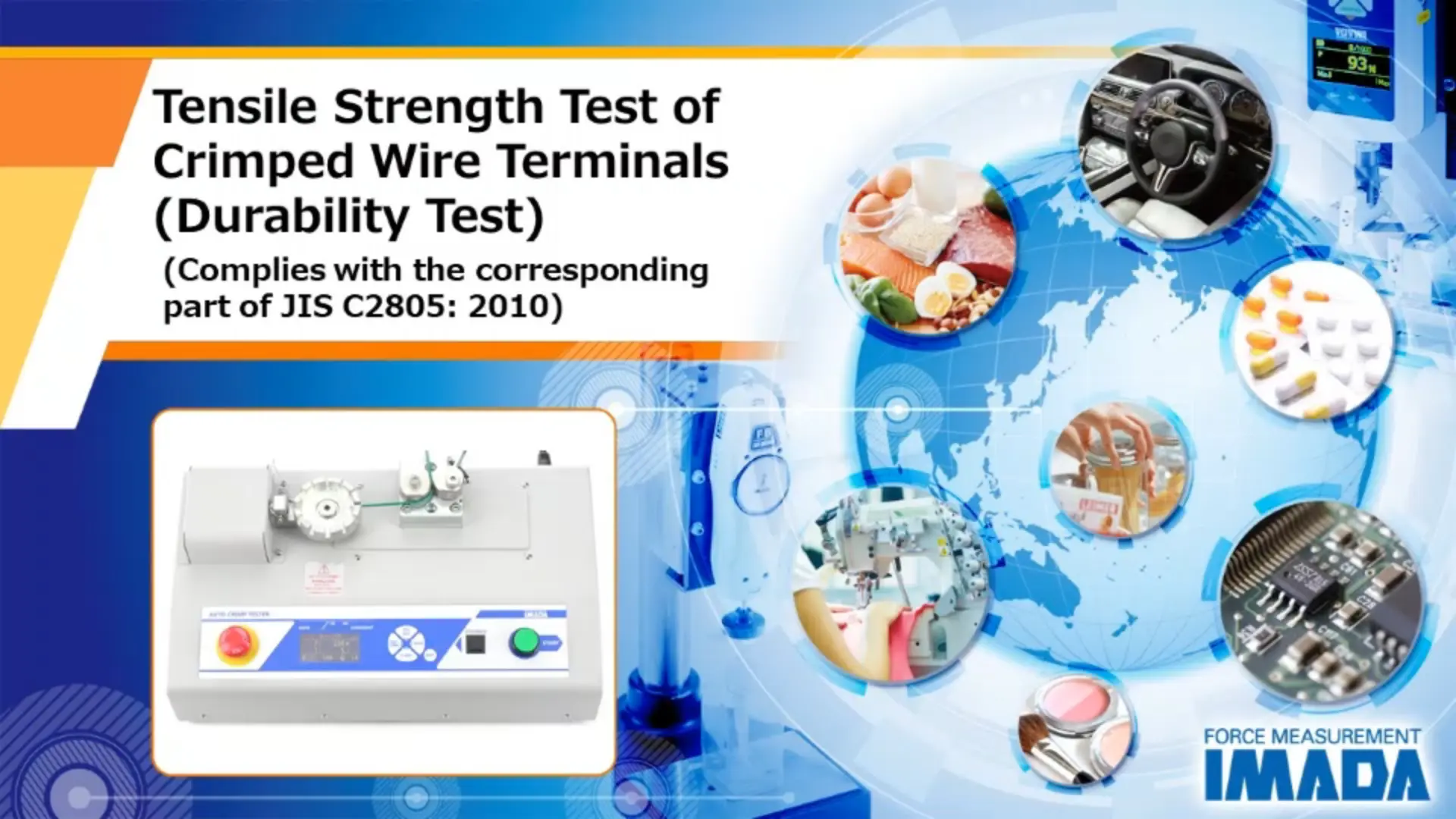 Tensile Strength Test of Crimped Wire Terminals (Durability Test) (Complies with the corresponding part of JIS C2805: 2010)